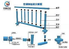 組裝式鋅鋼空調(diào)架組裝分解介紹